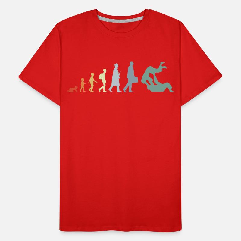 Vintage Judo Evolution T-shirt bio Premium Homme
