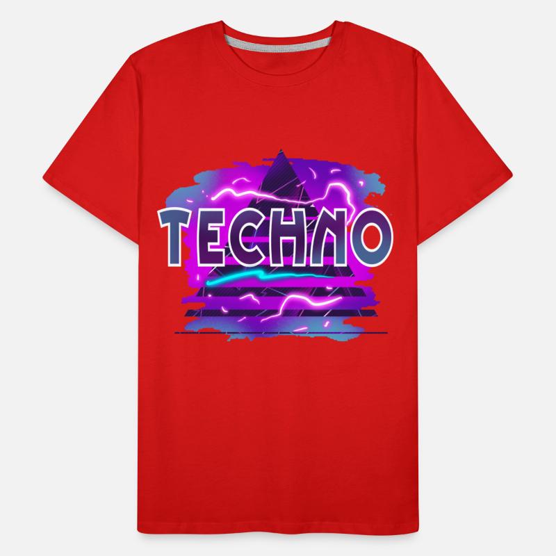 Techno Männer Premium Bio T-Shirt