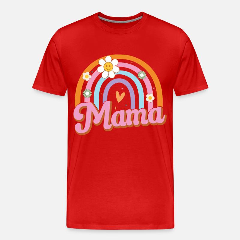 Mama - Männer Premium Bio T-Shirt - Rot