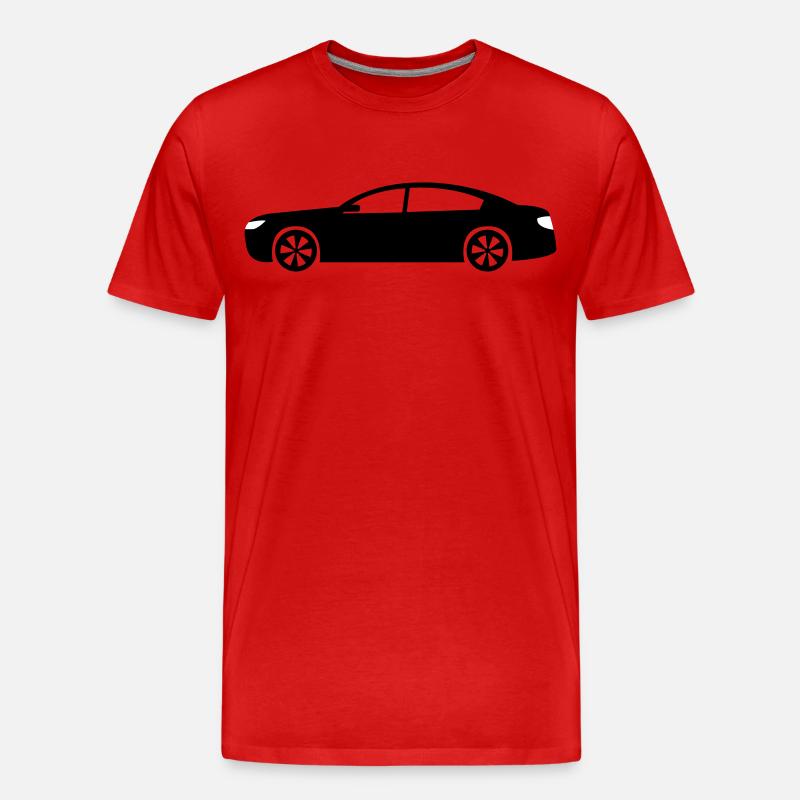 Auto - Männer Premium Bio T-Shirt - Rot