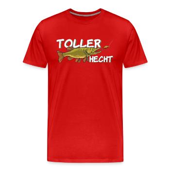 Toller Hecht - Männer Premium Bio T-Shirt - Rot - Vorne - Damien (186cm)
