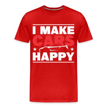 Car Conditioner Professional Car Care Gift - Men's Premium Organic T-Shirt - red - Front - Damien (186cm)