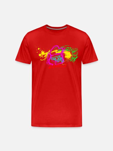 L.Gor Handtasche - Männer Premium Bio T-Shirt - Rot