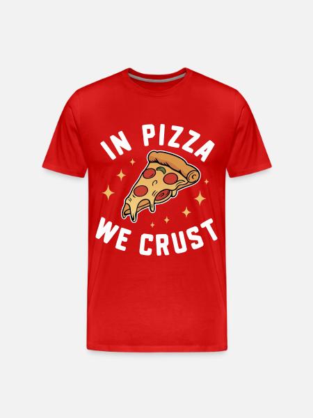 Pizza Italie Restauration rapide - T-shirt bio Premium Homme - rouge