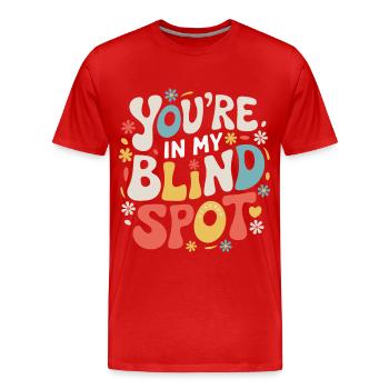 Blind blindness Visually impaired people - Men's Premium Organic T-Shirt - red - Front - Damien (186cm)