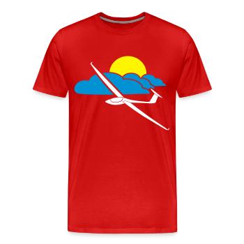 gliding tshirt - Men's Premium Organic T-Shirt - red - Front - Damien (186cm)