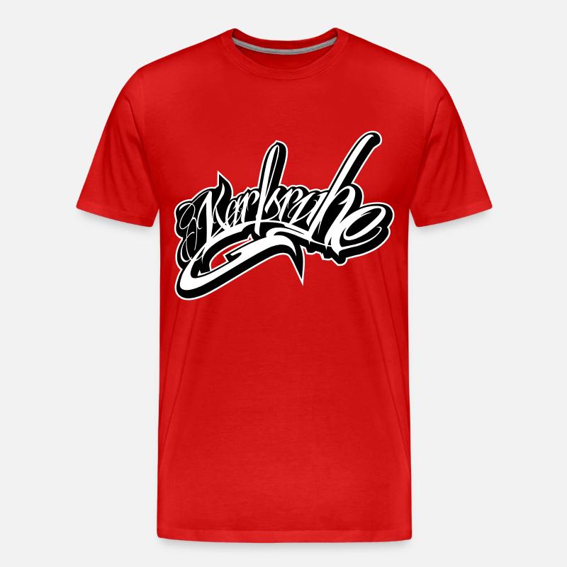 Karlsruhe - Männer Premium Bio T-Shirt - Rot