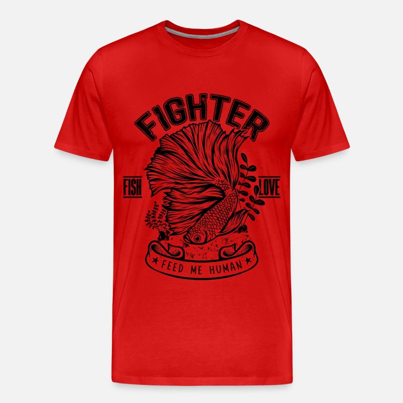 Betta Fish Keeper Aquarienbesitzer - Männer Premium Bio T-Shirt - Rot