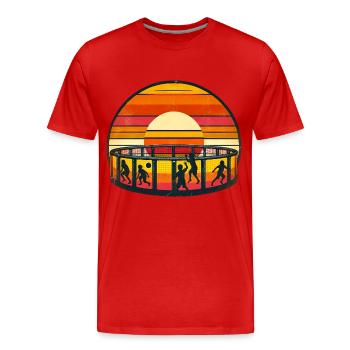 Gaga Ball Gagaball - T-shirt bio Premium Homme - rouge - Devant - Damien (186cm)