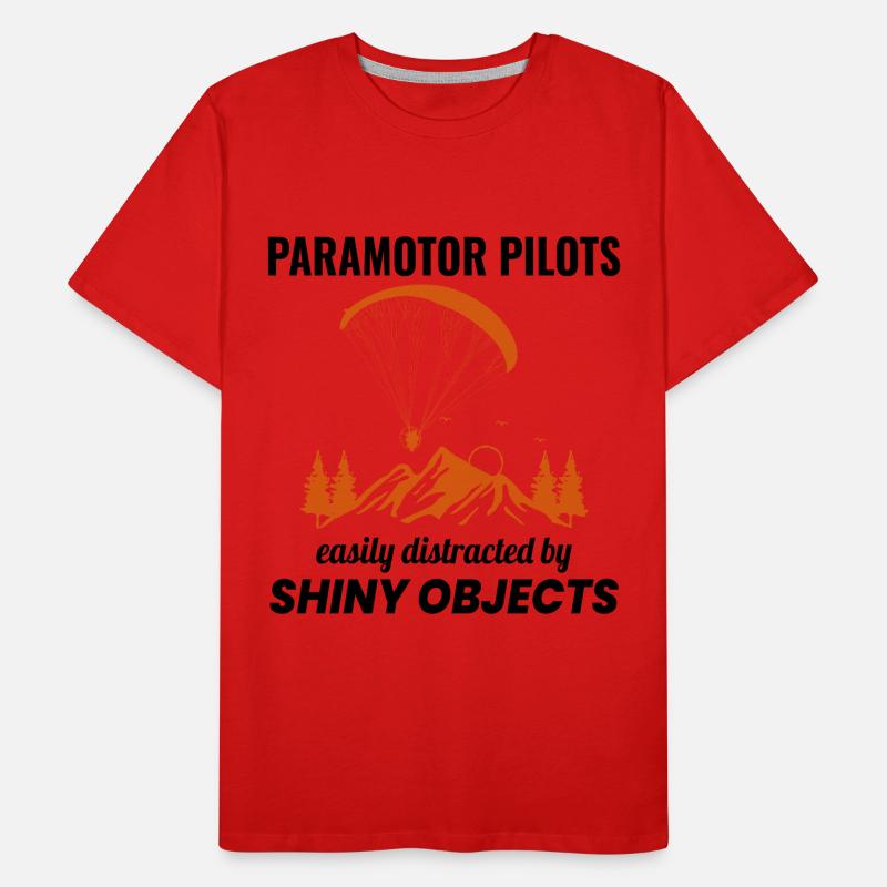 Paramotor Pilot Paramotoring Powered Paraglider Men's Premium Organic T-Shirt