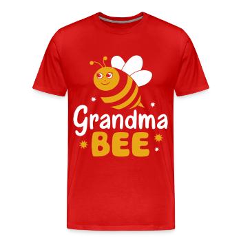 abeille abeille apicultrice abeille abeille - T-shirt bio Premium Homme - rouge - Devant - Damien (186cm)