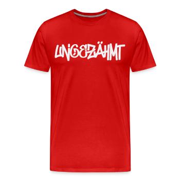 Urban Wild - Männer Premium Bio T-Shirt - Rot - Vorne - Damien (186cm)