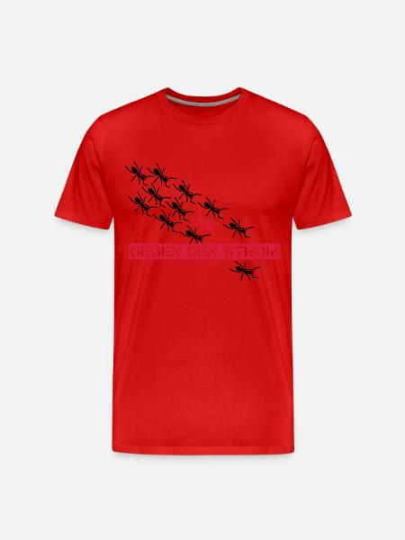Ants - Männer Premium Bio T-Shirt - Rot