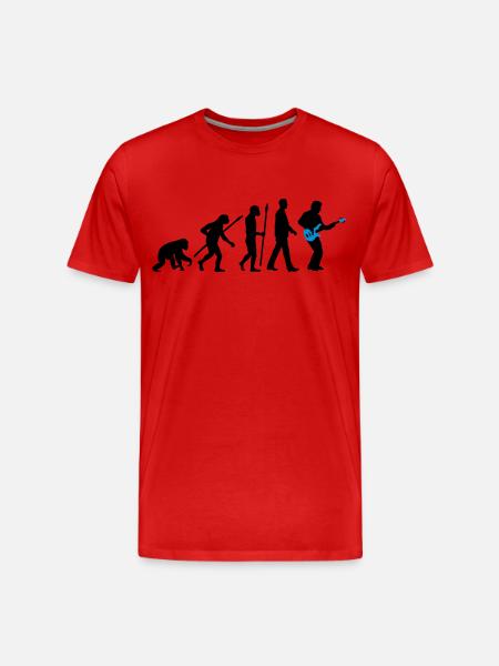 Evolution Basser 11_2017 - Männer Premium Bio T-Shirt - Rot