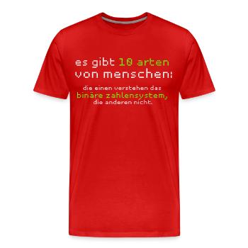 Informatik Informatiker Humor Geschenk - Männer Premium Bio T-Shirt - Rot - Vorne - Damien (186cm)