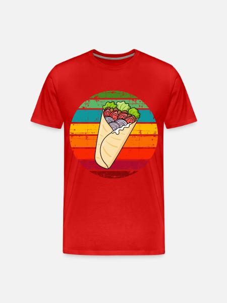 Kebab Shawarma Kebab Grill - Men's Premium Organic T-Shirt - red