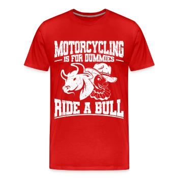 Rodeo Clown - Männer Premium Bio T-Shirt - Rot - Vorne - Damien (186cm)
