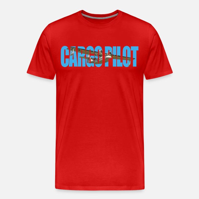 Cargo pilot PBY Catalina - Männer Premium Bio T-Shirt - Rot