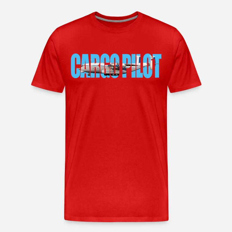 Cargo pilot An-22 - Männer Premium Bio T-Shirt - Rot