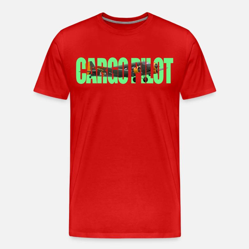 Cargo pilot Ju-52 - Männer Premium Bio T-Shirt - Rot