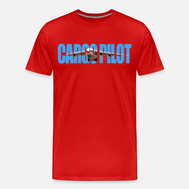 Cargo pilot An-124 - Männer Premium Bio T-Shirt - Rot