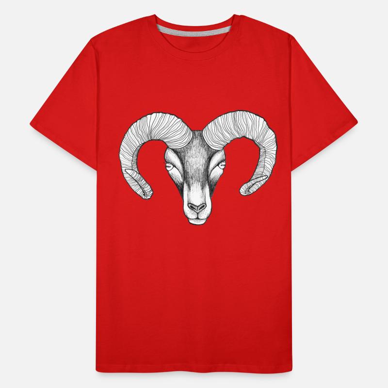 widderkopf Männer Premium Bio T-Shirt