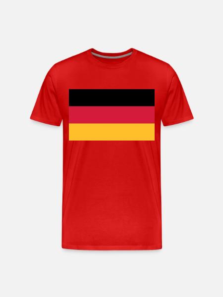 germany flag - Men's Premium Organic T-Shirt - red