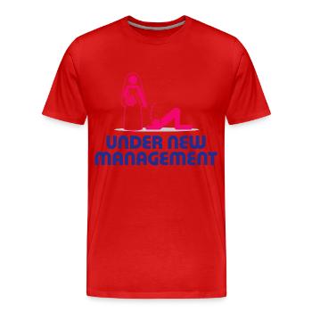 Unter neuer Geschäftsführung - Männer Premium Bio T-Shirt - Rot - Vorne - Damien (186cm)
