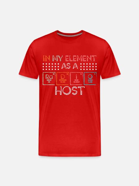 Podcast Annonce Speaker Broadcast - T-shirt bio Premium Homme - rouge