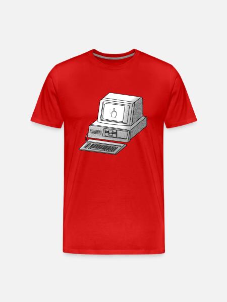 cyberpunk hackfleisch - Männer Premium Bio T-Shirt - Rot