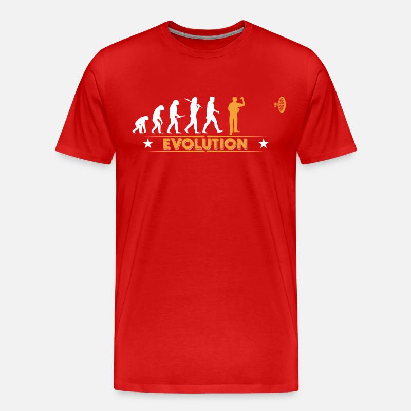 Dart - Evolution - orange/weiss - Men's Premium Organic T-Shirt - red