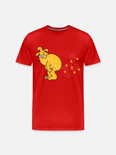 Sternpupsmonster - T-shirt bio Premium Homme - rouge