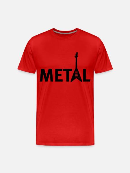 metall - Men's Premium Organic T-Shirt - red