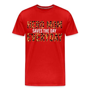 Muttertag Frauentag Mutti die Beste - Männer Premium Bio T-Shirt - Rot - Vorne - Damien (186cm)