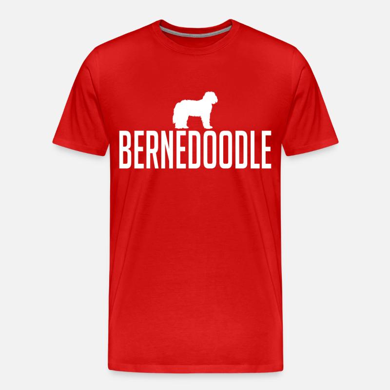 Bernedoodle Hunderasse Hunde Wilsigns - Männer Premium Bio T-Shirt - Rot