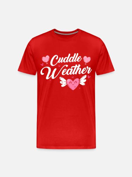 Liebe Umarmung Kinder - Männer Premium Bio T-Shirt - Rot