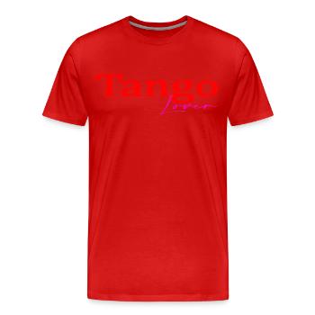 Tango - Men's Premium Organic T-Shirt - red - Front - Damien (186cm)