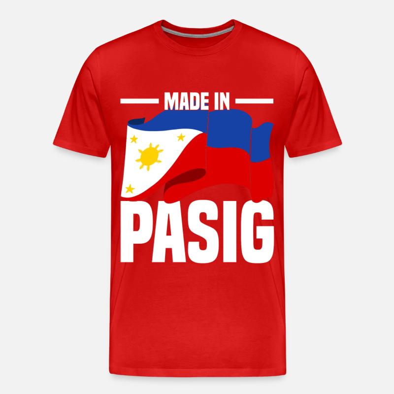 Philippinen - Männer Premium Bio T-Shirt - Rot