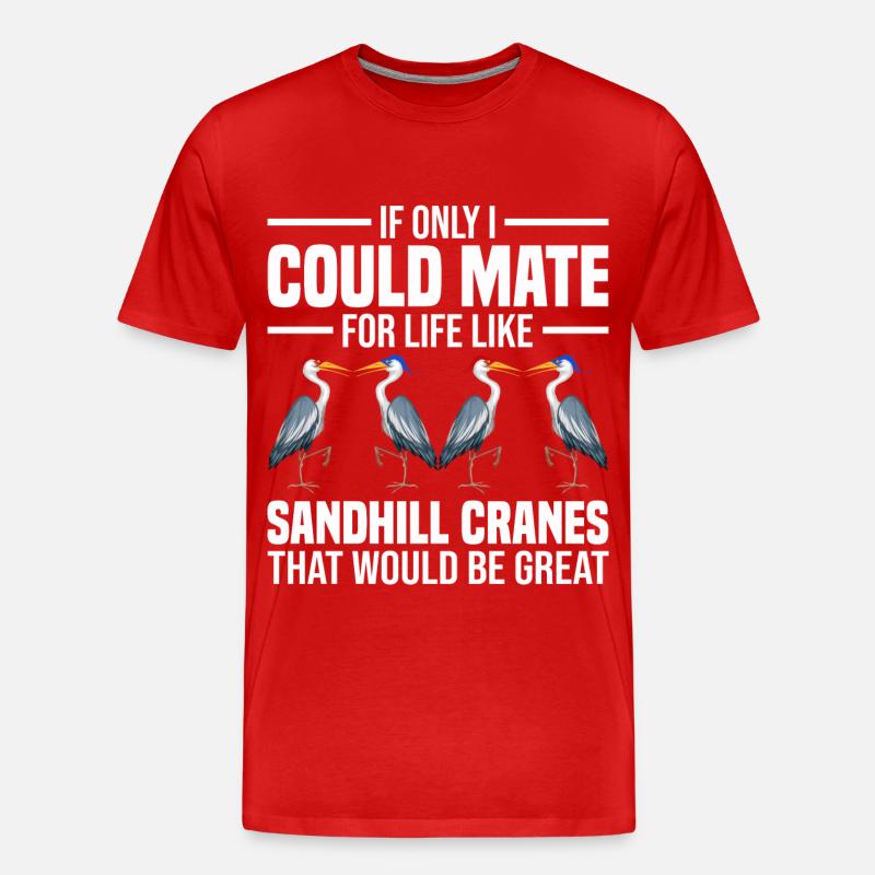 Vogelbeobachter - Männer Premium Bio T-Shirt - Rot
