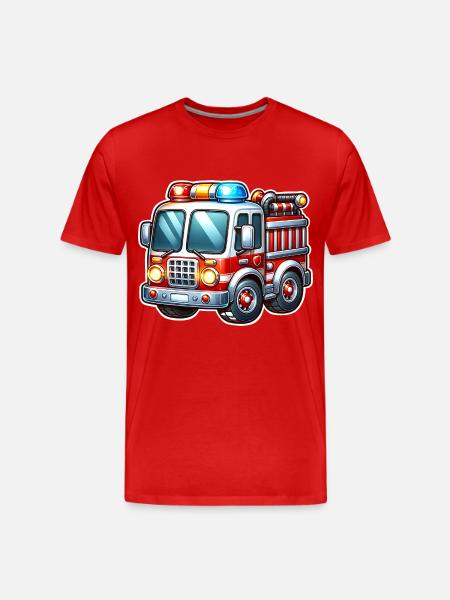 Fire brigade - Men's Premium Organic T-Shirt - red