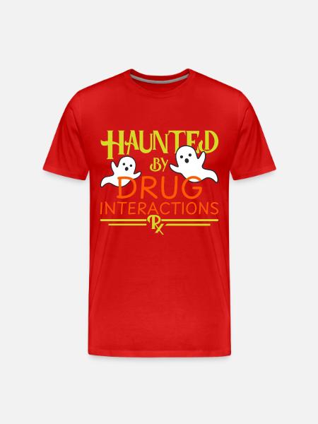 Pharmacy Halloween | Haunted - Men's Premium Organic T-Shirt - red