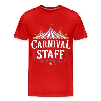 Circus Carnival Carnival - Men's Premium Organic T-Shirt - red - Front - Damien (186cm)