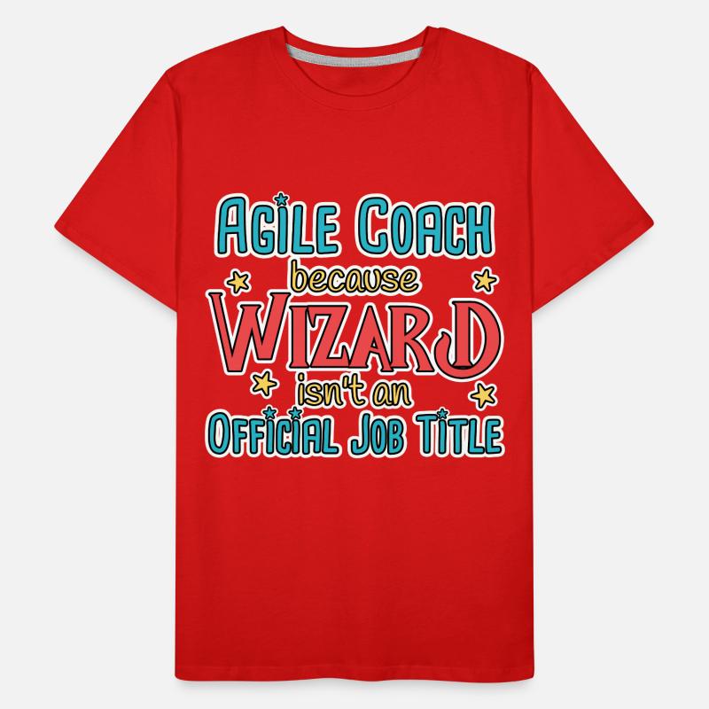 Agile Coach Wizard Männer Premium Bio T-Shirt