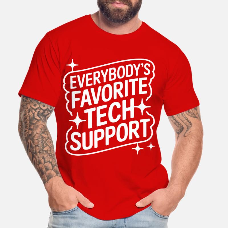 Technischer Support Computerfreak Nerd Männer Premium Bio T-Shirt