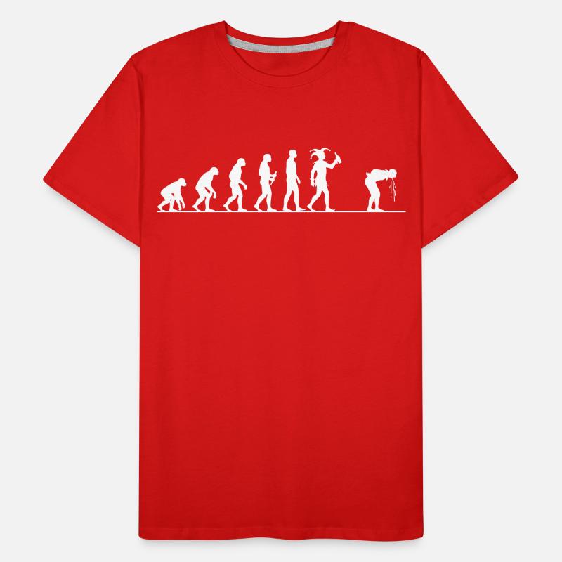 Karneval Evolution – Vom Affen zum Narren Männer Premium Bio T-Shirt