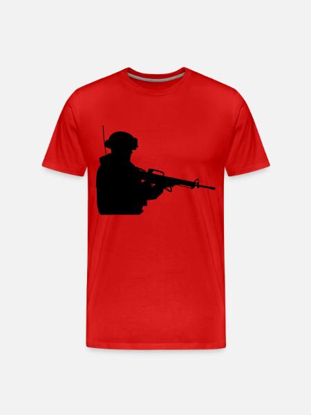 Soldier - Männer Premium Bio T-Shirt - Rot