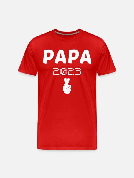 PAPA 2023 - T-shirt bio Premium Homme - rouge