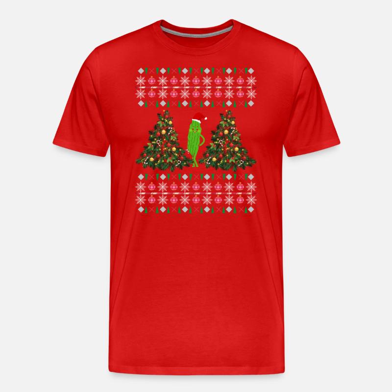 Frohe Weihnachtsidee Weihnachtsgeschenk - Männer Premium Bio T-Shirt - Rot