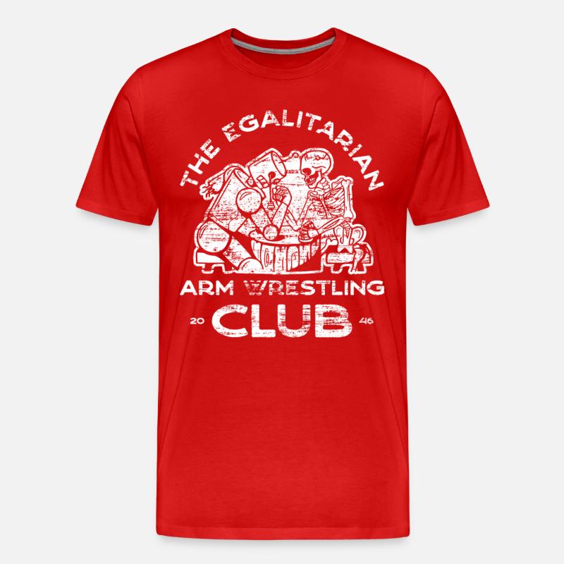 Bras de fer – 4 - T-shirt bio Premium Homme - rouge