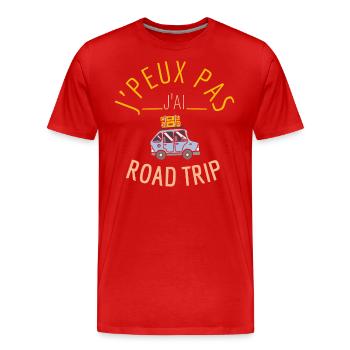 J Peux pas j ai Road - T-shirt bio Premium Homme - rouge - Devant - Damien (186cm)